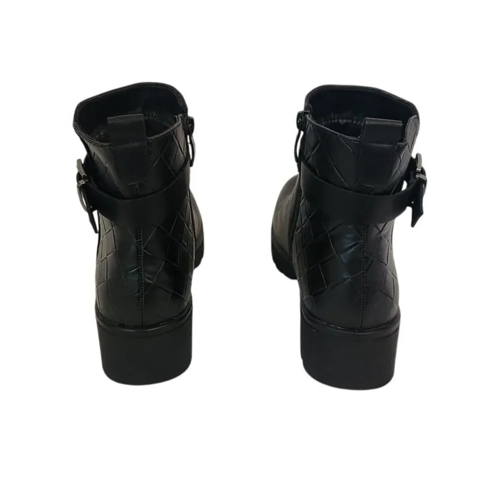 New GC Georgia Black Bootie Biker 9.5M